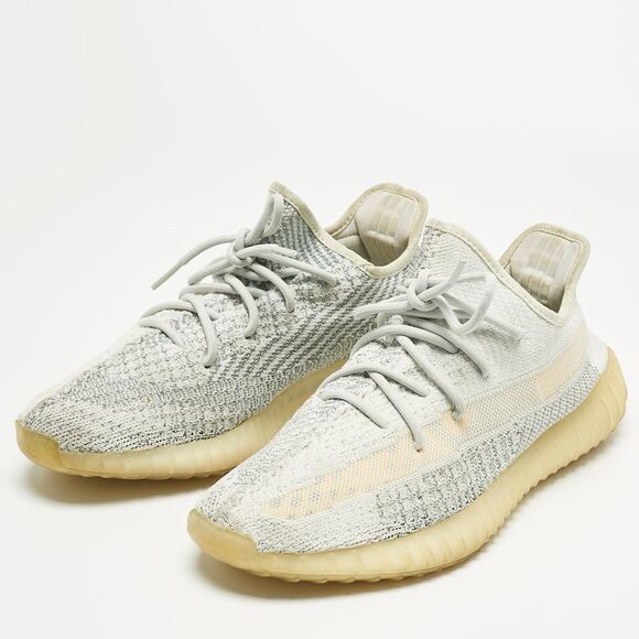 Yeezy X Adidas Blue Knit Fabric Boost 350 V2 Lundmark Sneakers Size 44 Shoes